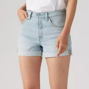 Levi's 501 Rolled Shorts Mid Rise 100 percent Cotton size 30 NWT